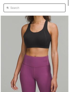 lululemon AirSupport Black High Impact Sports Bra